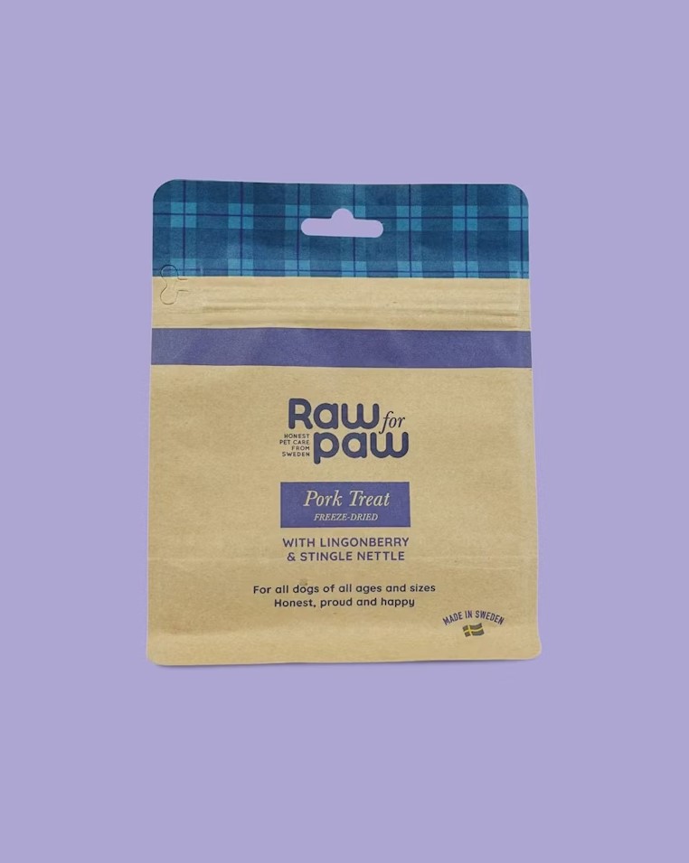 Raw For Paw Pork Treat Frystorkat Hundgodis - 50 g
