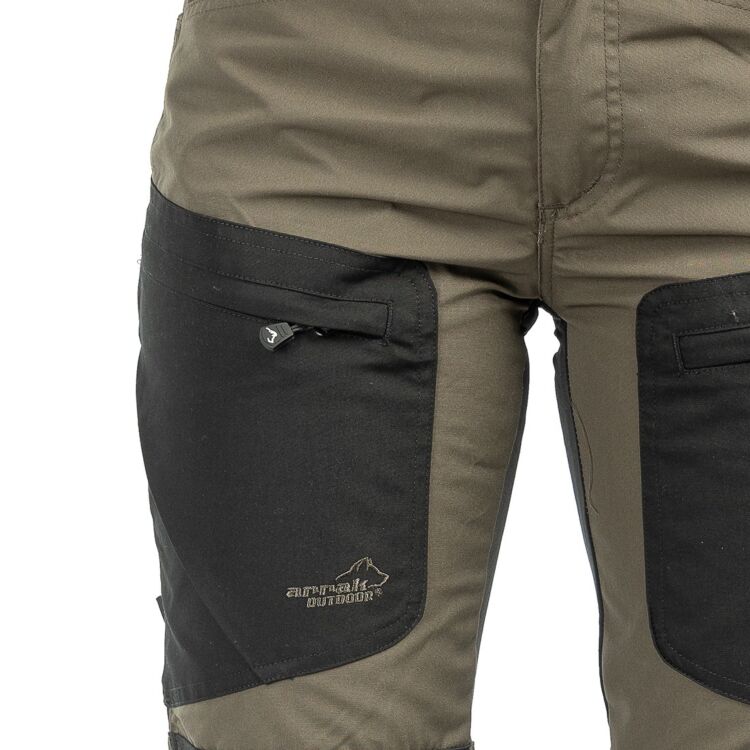 Arrak Outdoor Active Stretch Housut Lyhyet Naisten - Ruskea - 46S - 4