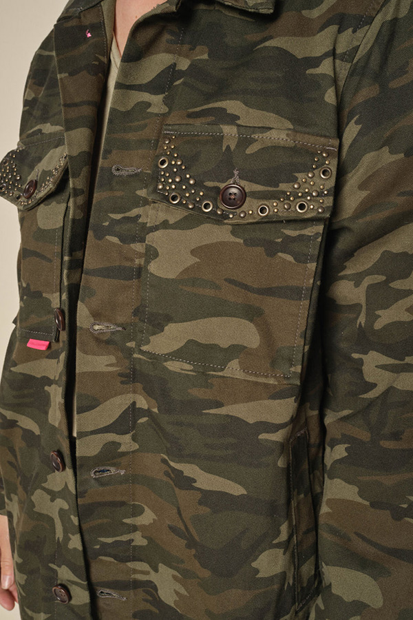 Mos Mosh - MMPaco Army Shirt Forest Night - 3