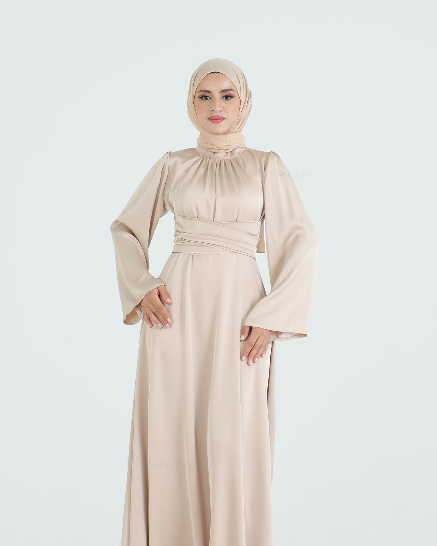Party dress - Beige - 3