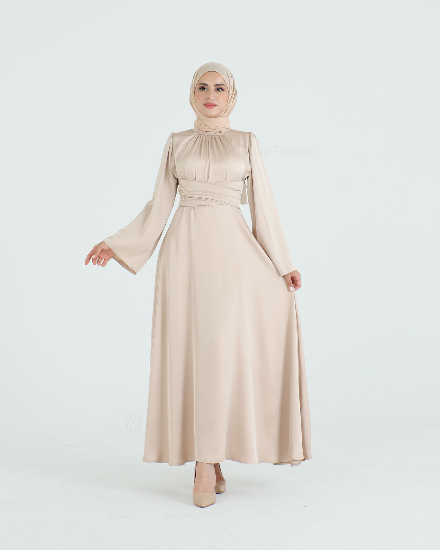 Party dress - Beige - 6