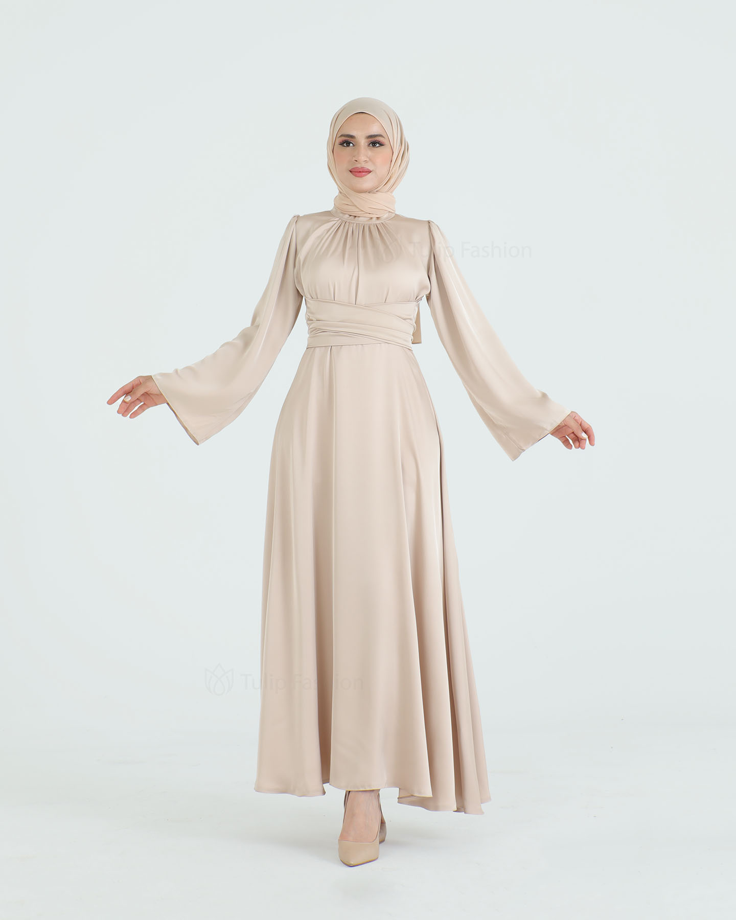 Party dress - Beige - 5