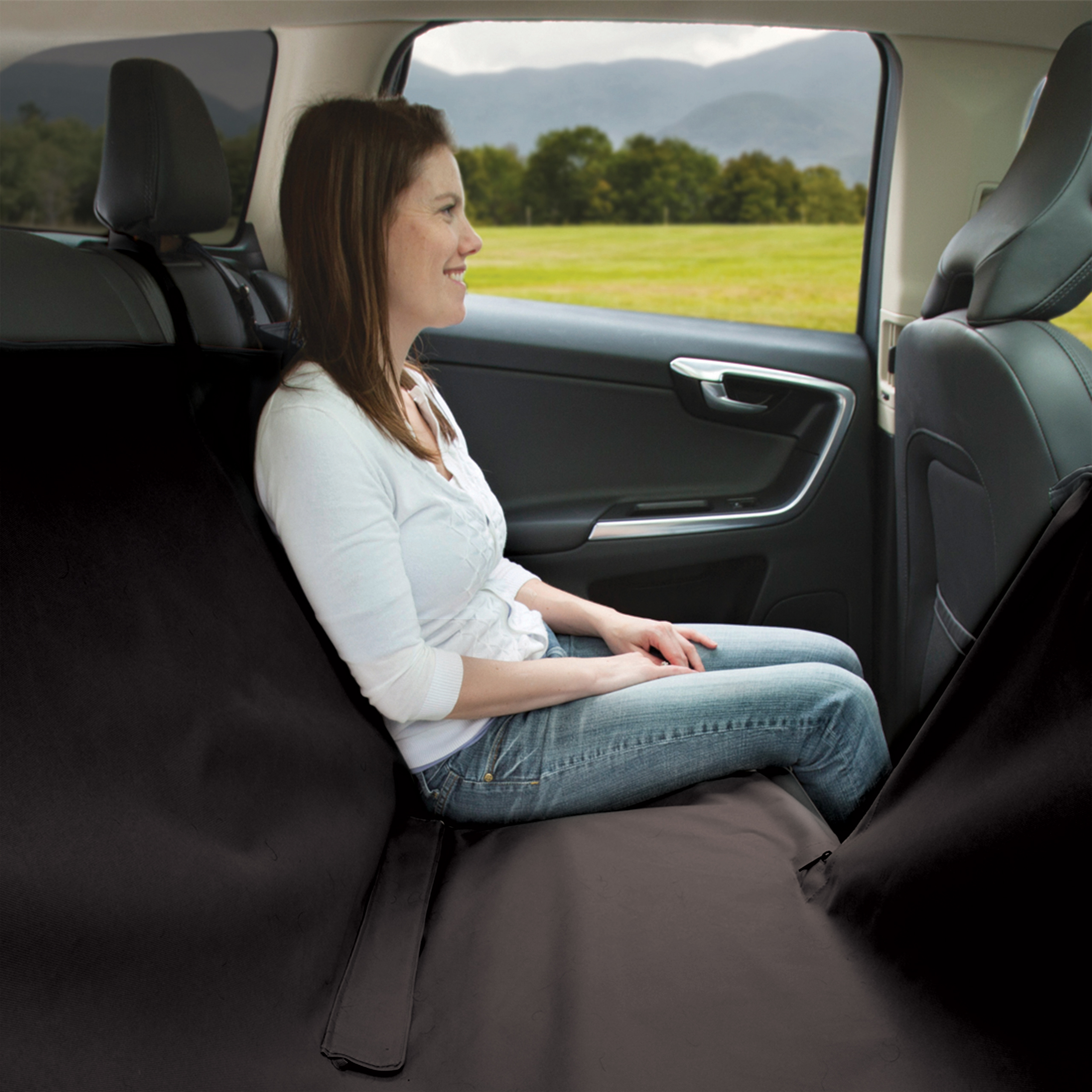 KURGO Wander Hammock Seat Cover - Black - Durable