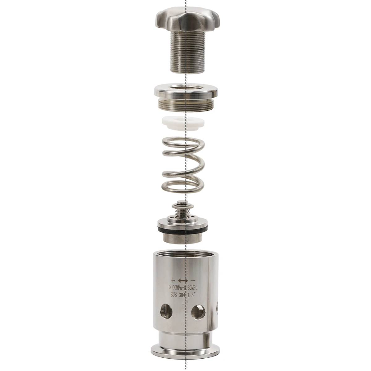justerbar overtryksventil - TC 1.5" - 4