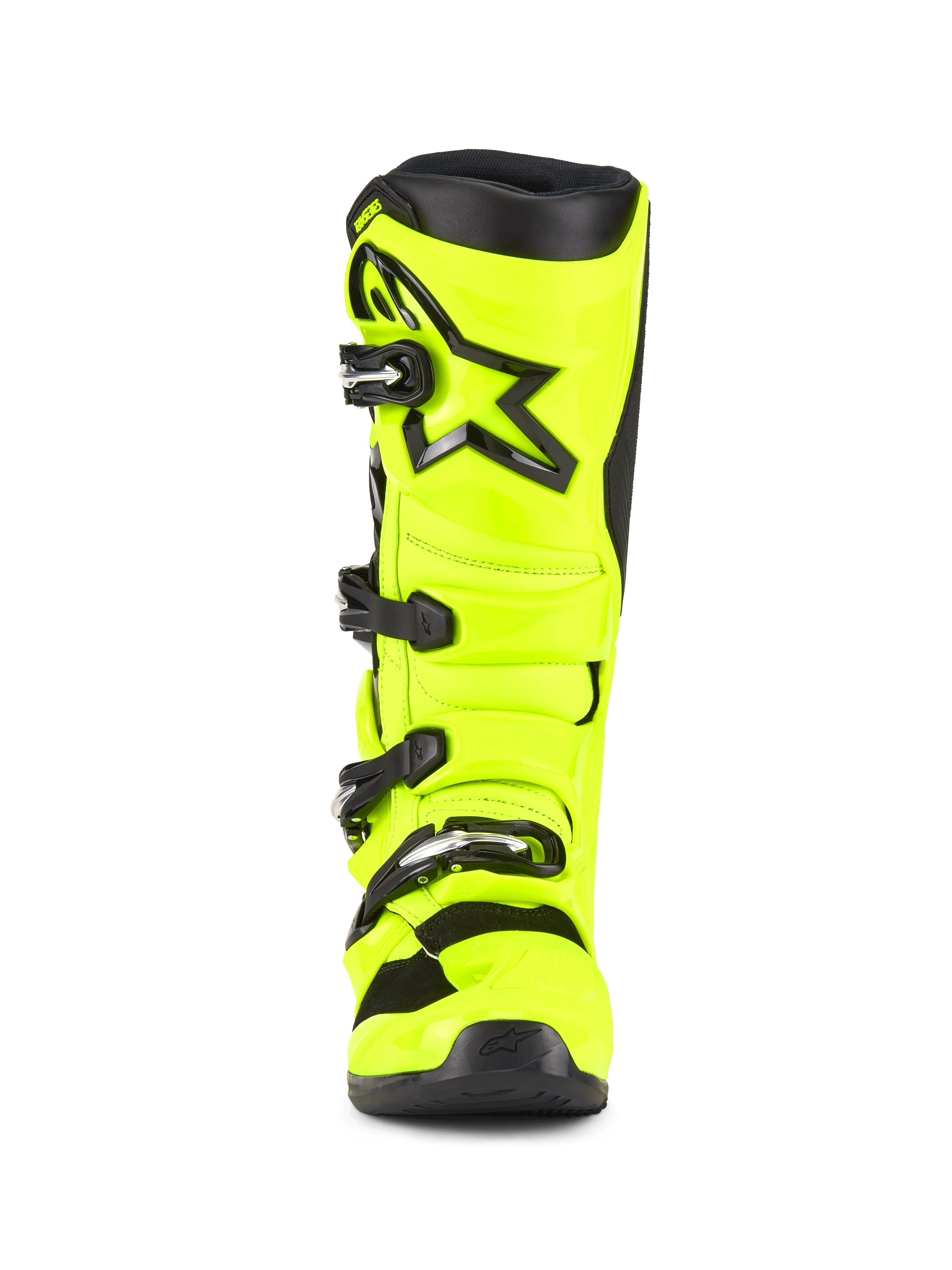 Alpinestars Tech 7 Crossisaappaat Musta/ Hi-Vis Keltainen - 4