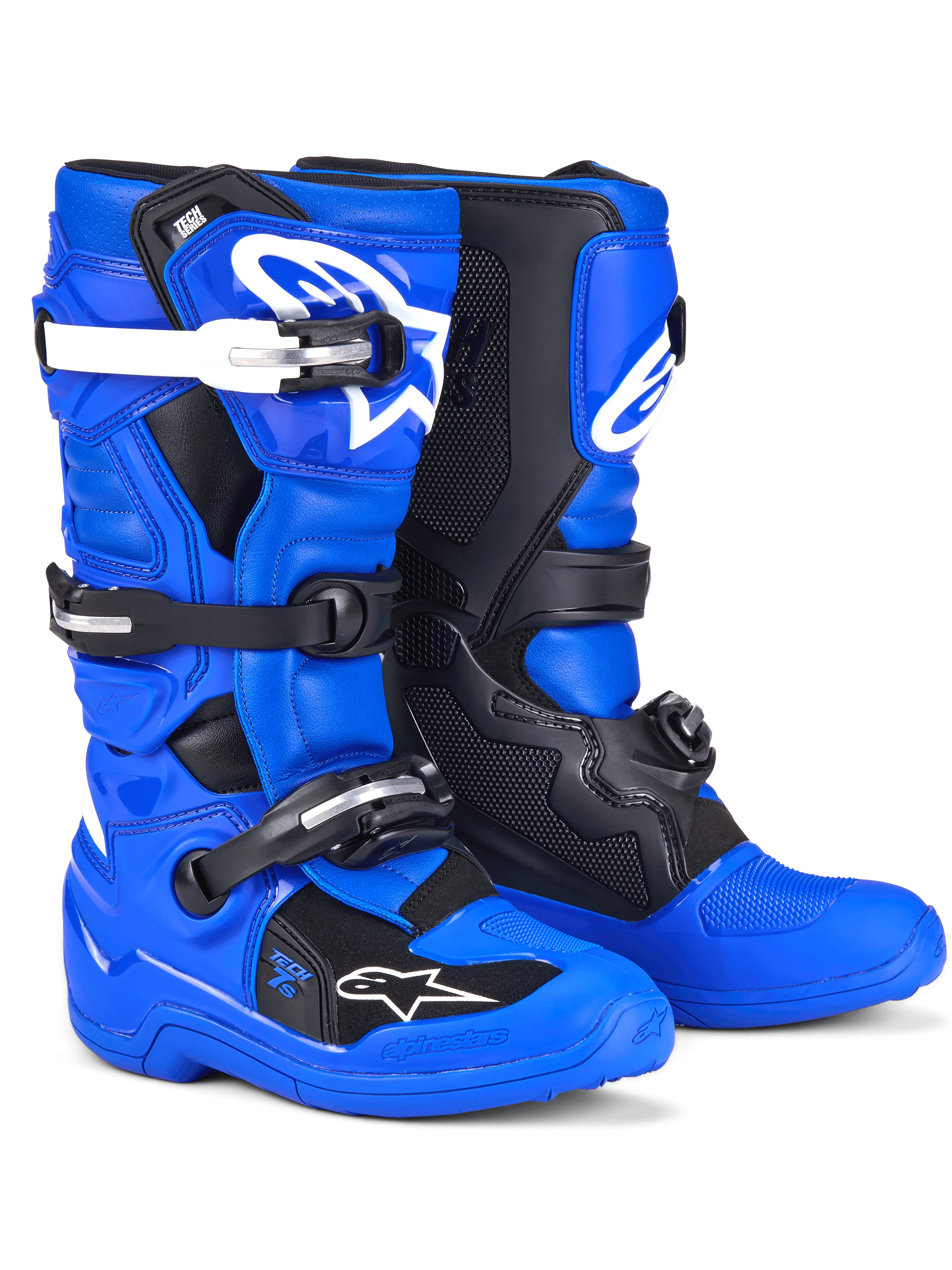 Alpinestars Tech 7S Kinderstiefel Schwarz/ Blau/ Wieß