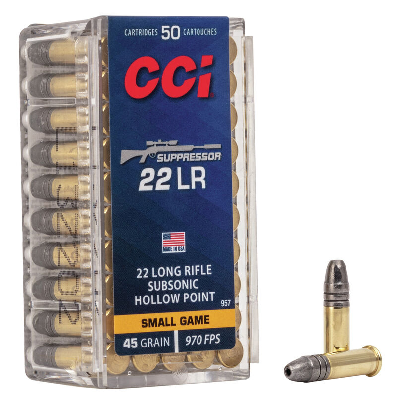  CCI 22 LR Supressor HP 45gr 50/Box