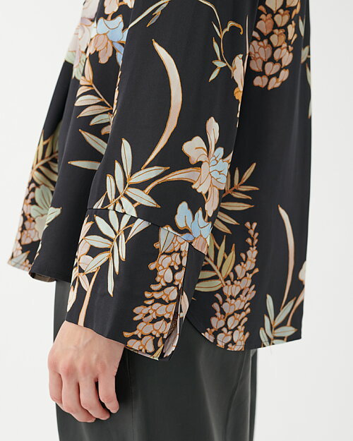 Blus Janet mimosa mönstrad svart - 3