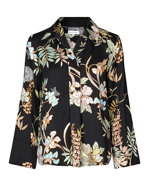 Blus Janet mimosa mönstrad svart - 5