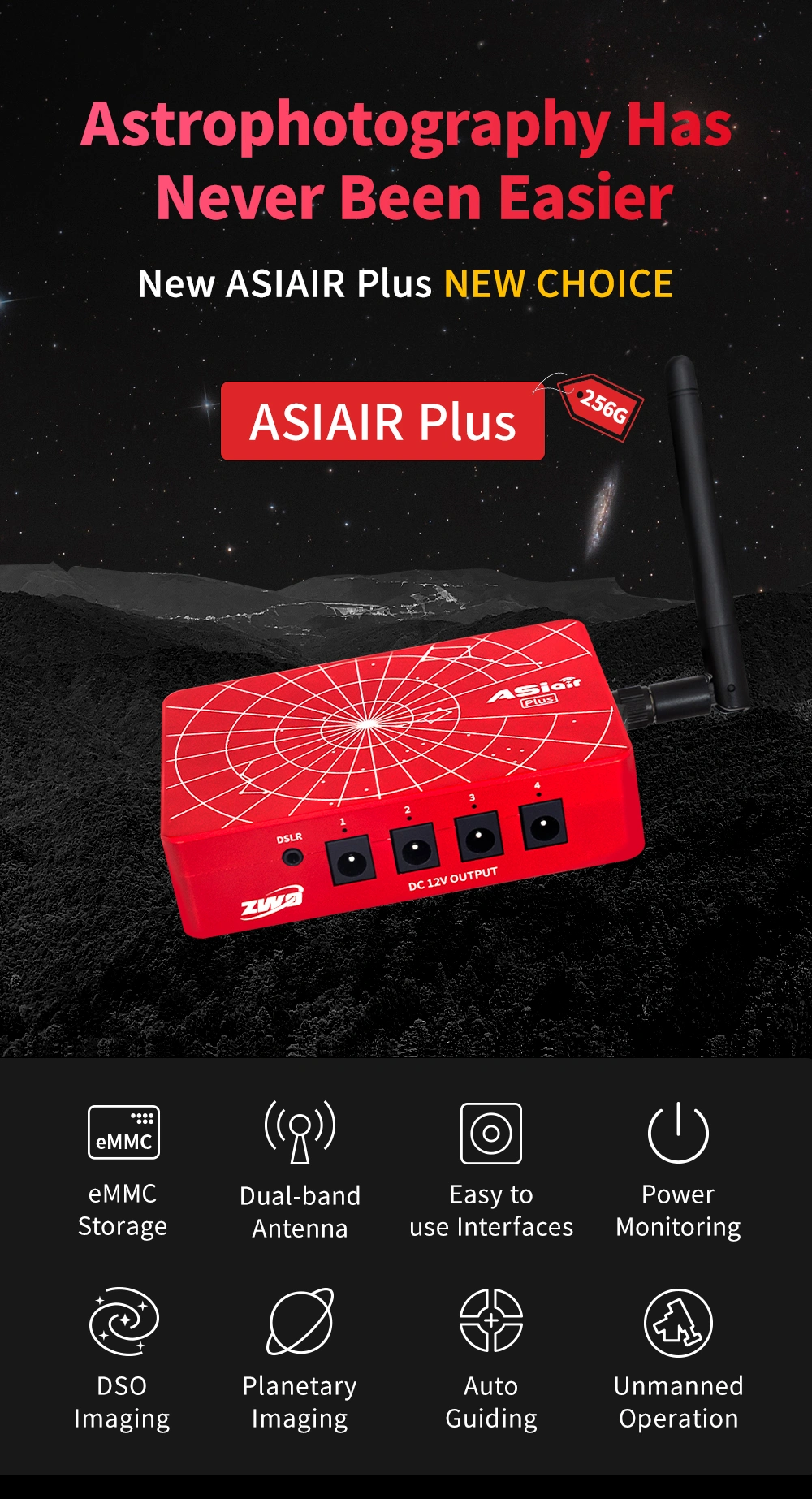 ZWO ASIAIR PLUS - 256 GB - 11
