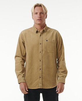 Rip Curl Classic Surf Cord Långärmad Skjorta Dark Khaki
