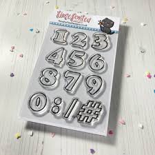 Outline Number Clear Stamps, Time For Tea. 