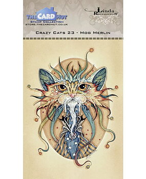 Crazy Cats Mog Merlin, Clear Stamps, The Card Hut