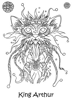 Crazy Cats Mog Arthur, Clear Stamps, The Card Hut