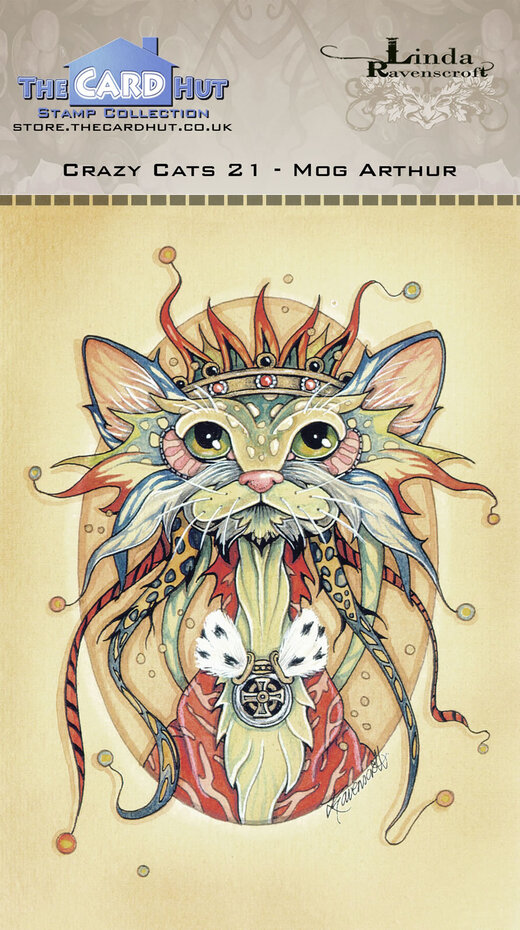 Crazy Cats Mog Arthur, Clear Stamps, The Card Hut
