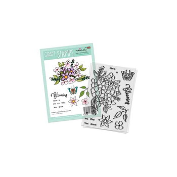 Blooming Blossom Flower, Clear Stamps, Polkadoodles