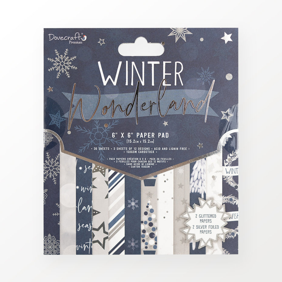 Winter Wonderland, 36ark, 6"x6" block, Dovecraft