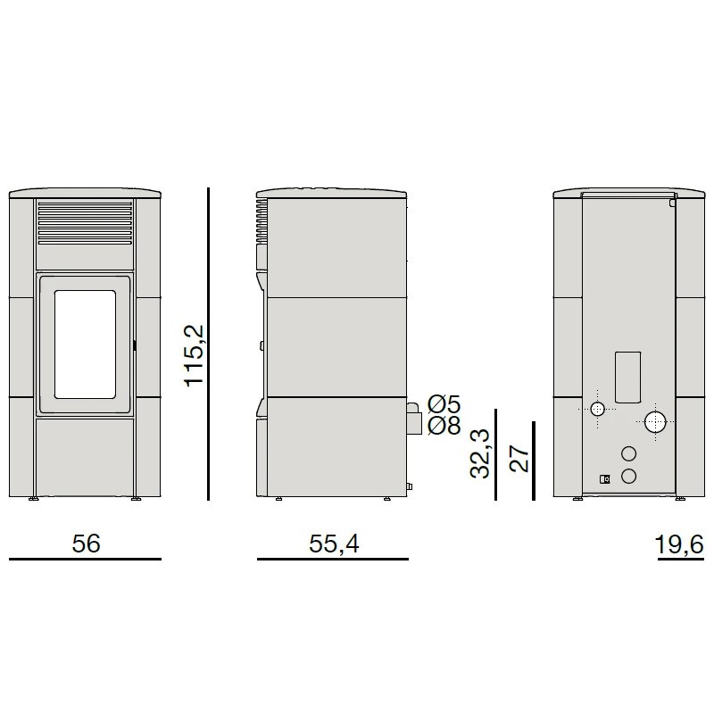 Pelletskamin MCZ Club CORE 10kW - 4