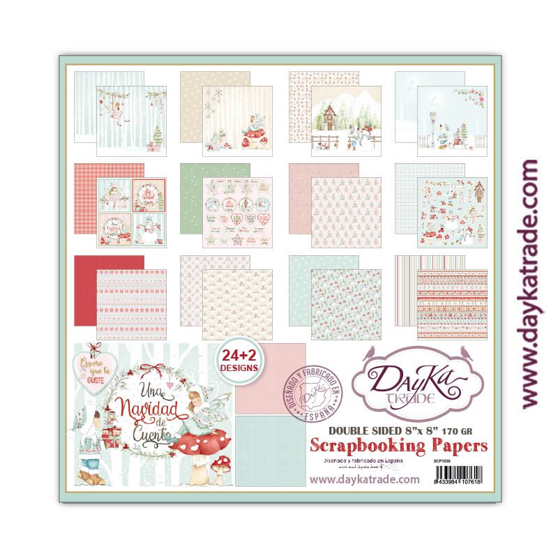Una navidad de cuento, 24+2ark, 8"x8" block, Dayka - 2