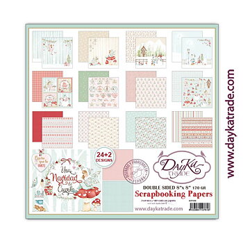 Una navidad de cuento, 24+2ark, 8"x8" block, Dayka