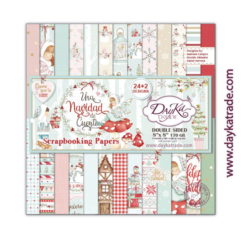 Una navidad de cuento, 24+2ark, 8"x8" block, Dayka
