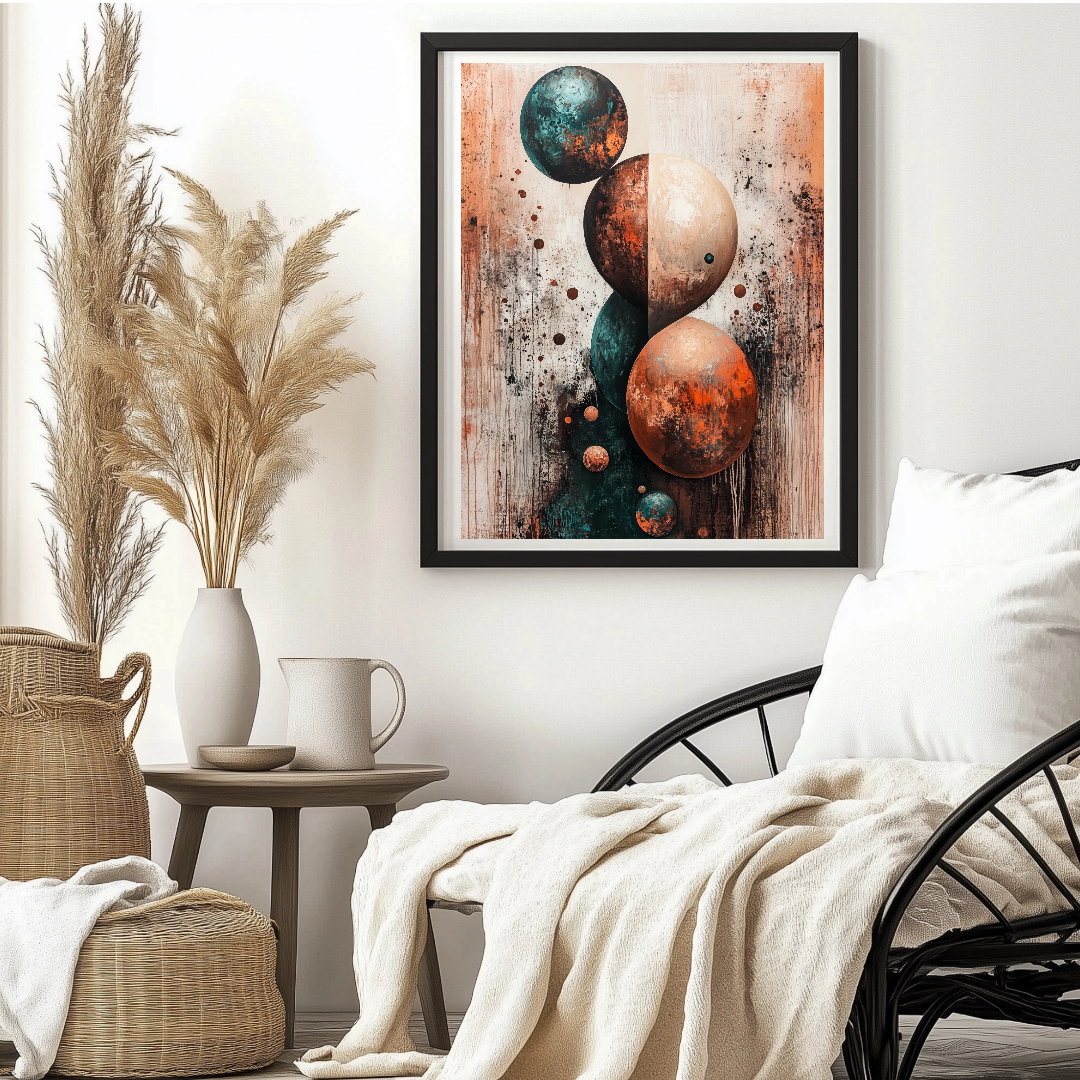 Abstrakta cirklar poster