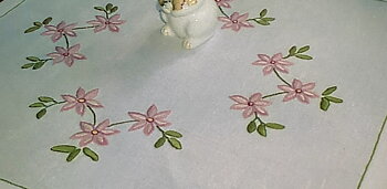 Blommor i rosa toner