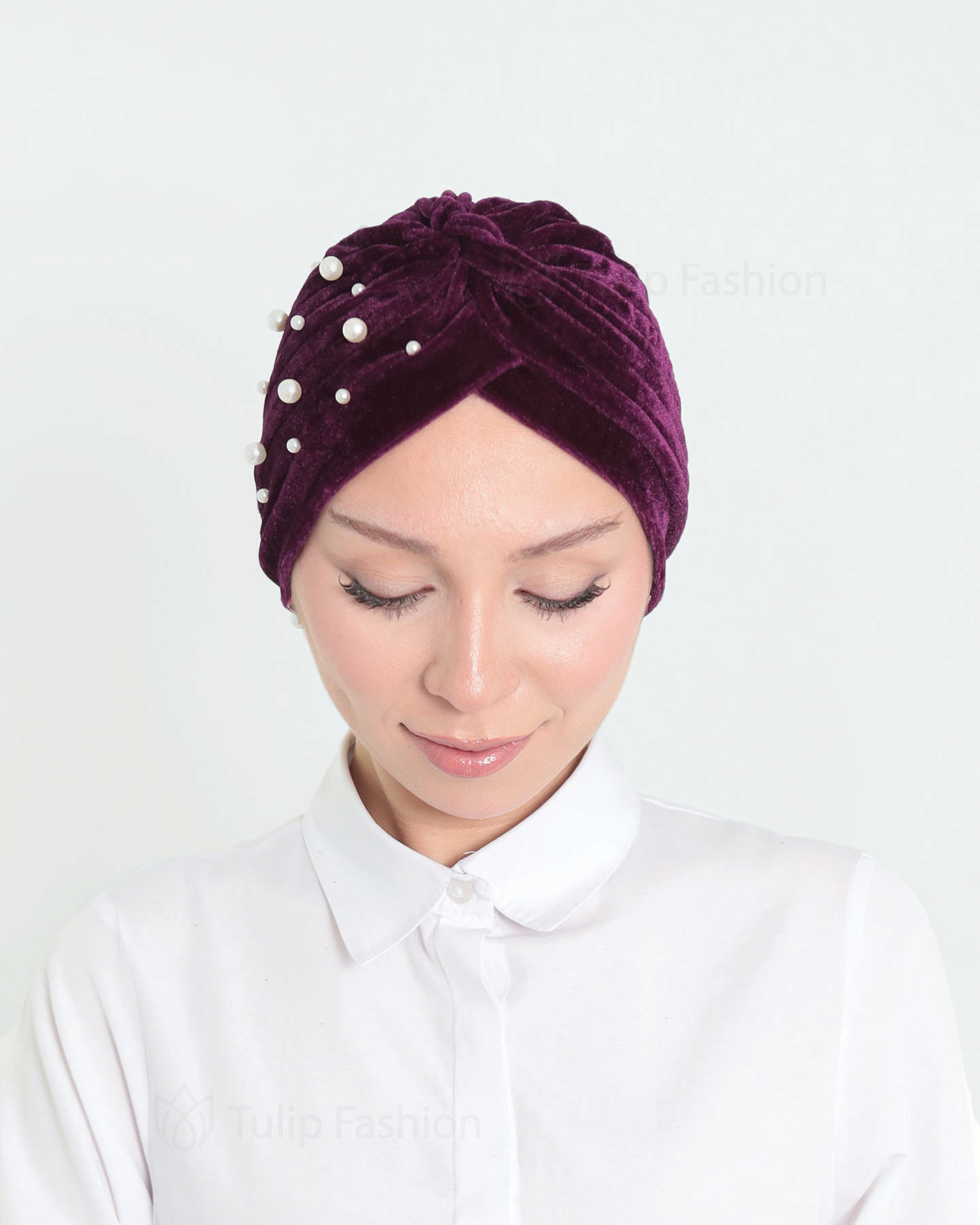Turban - Inciler - Lila - 2