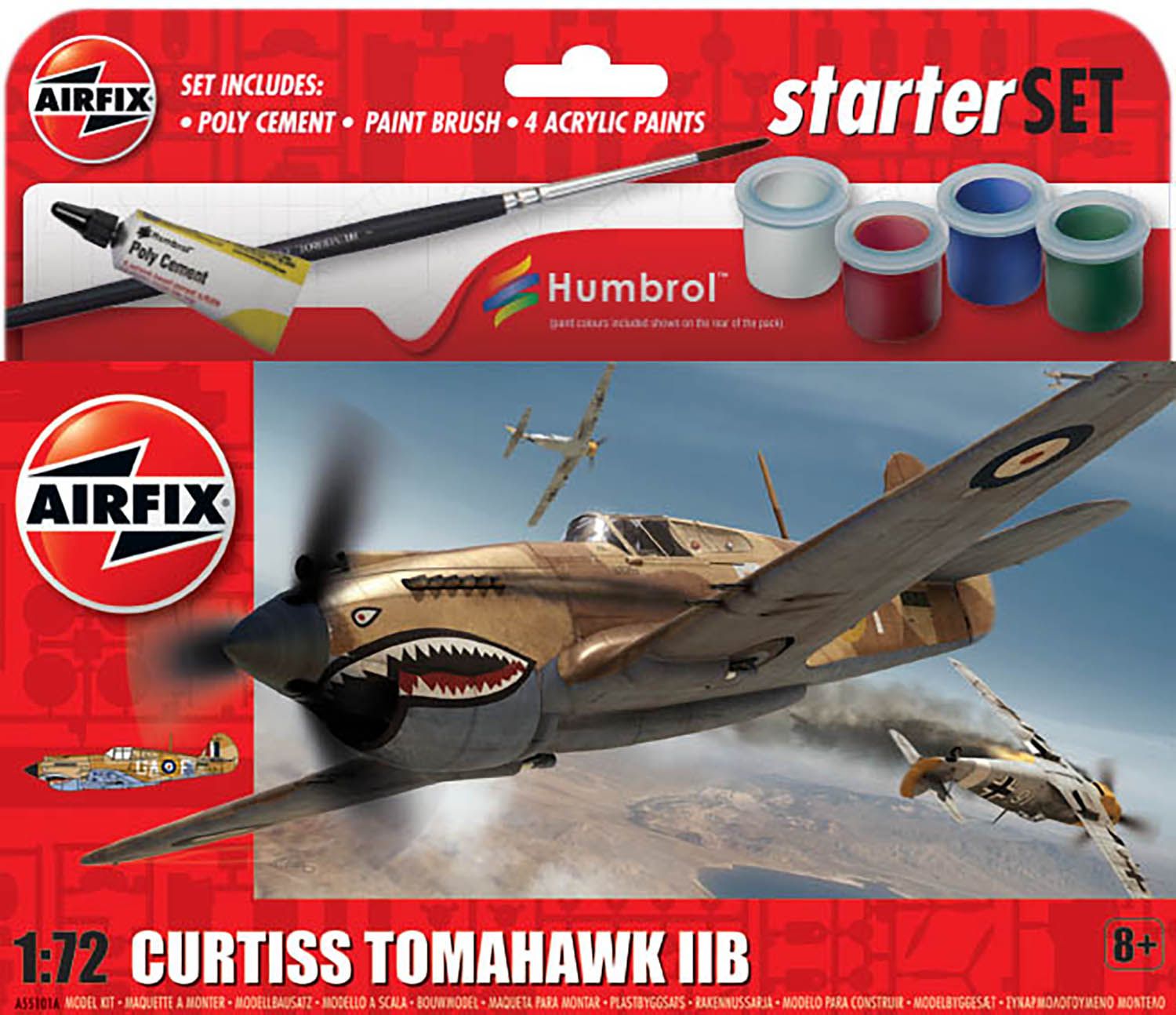 Airfix A55101A Modellflygplan Curtiss Tomahawk IIB 1:72