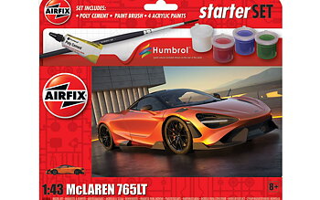 Airfix A55006 Modellbil Starter Set McLaren 765 1:43