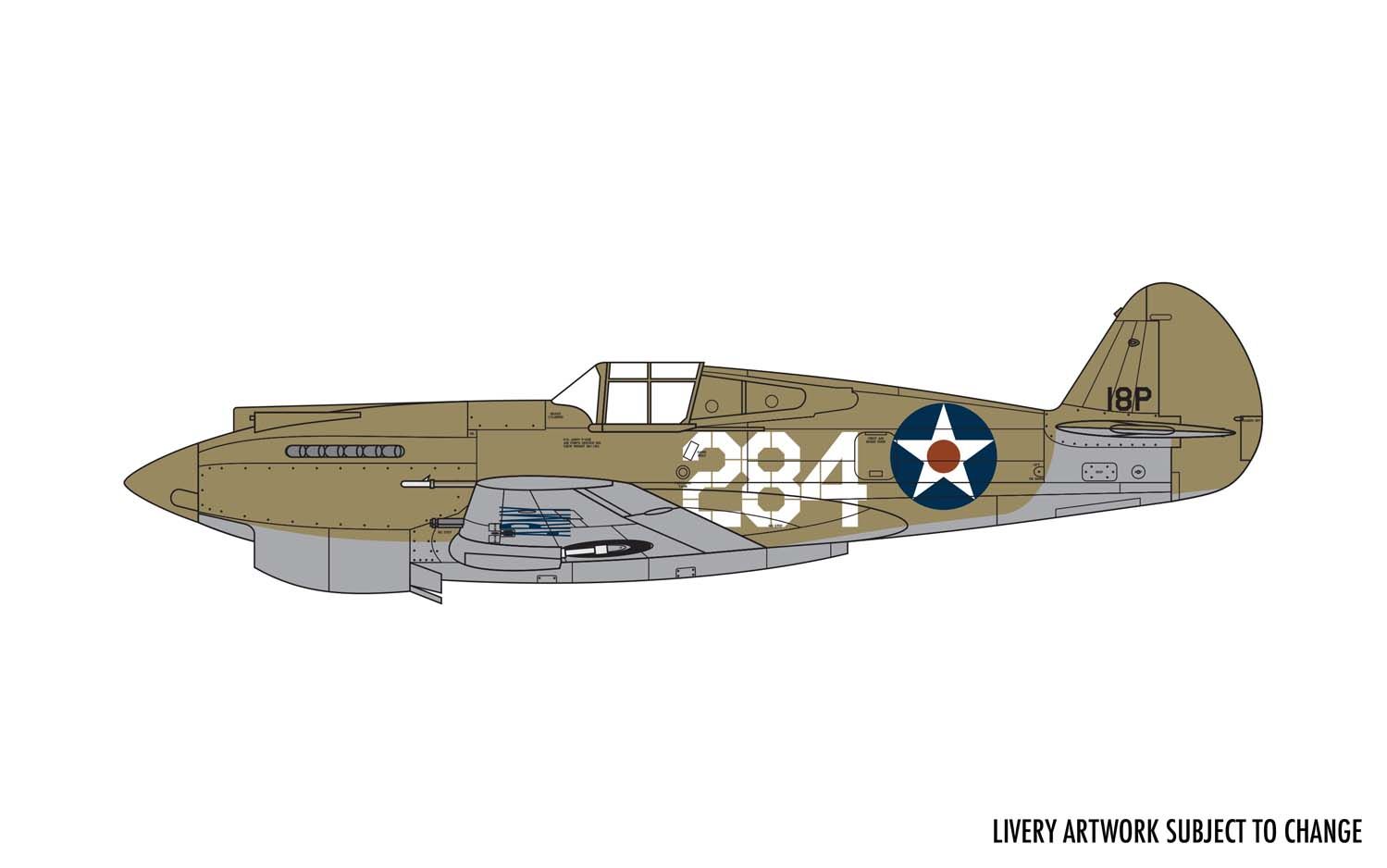 Airfix Modellflyg A01003B Curtiss P-40B Warhawk 1:72 - 2
