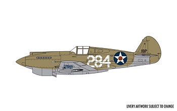 Airfix Modellflyg A01003B Curtiss P-40B Warhawk 1:72