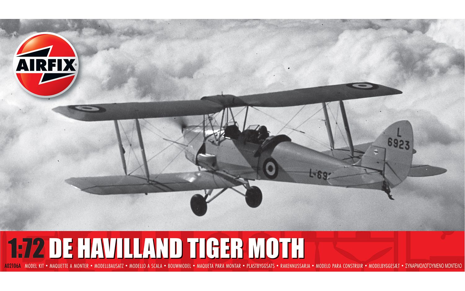 Airfix Modellflyg A02106 DeHavilland Tiger Moth 1/72