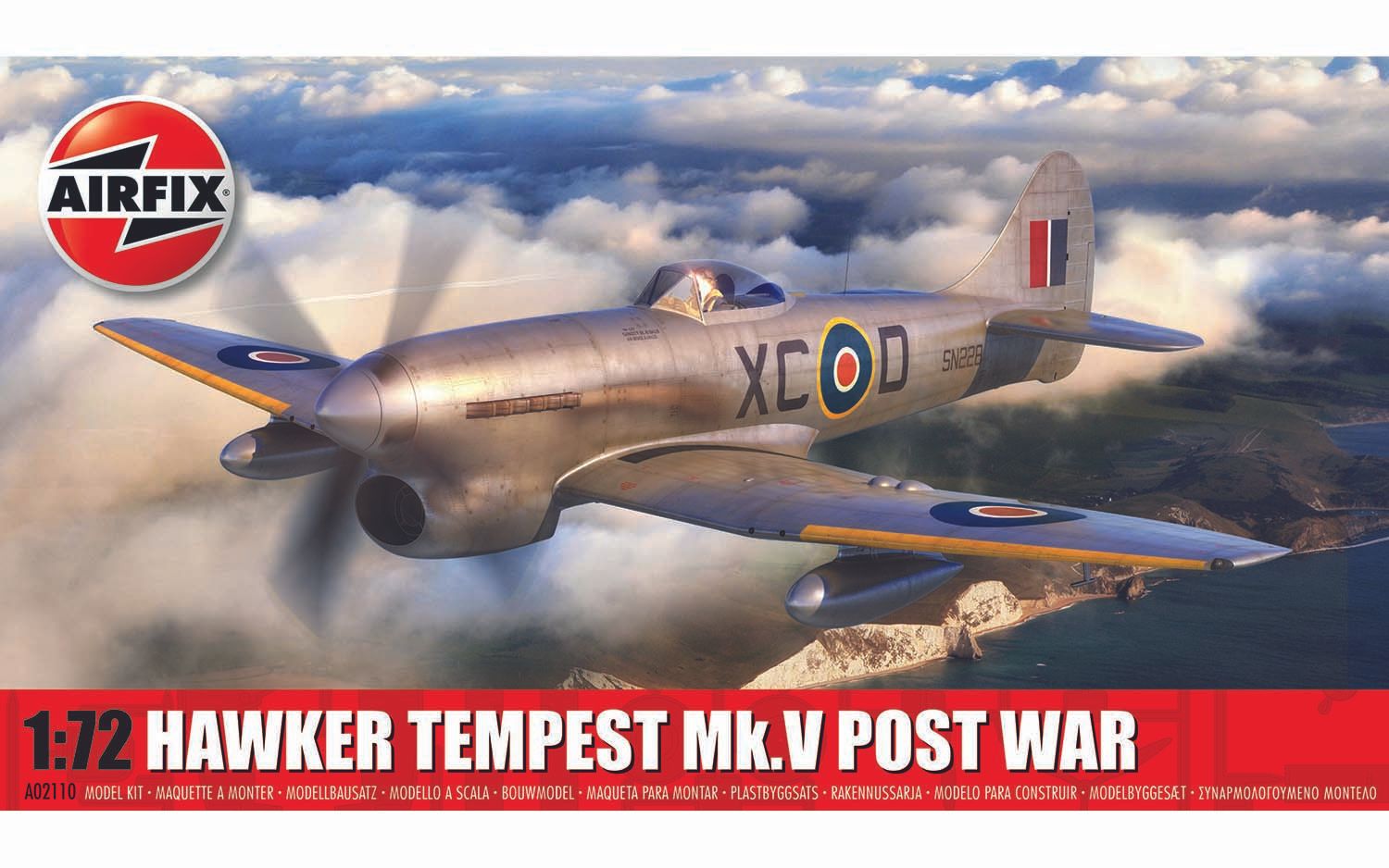 Airfix Modellflyg A02110 Hawker Tempest Mk.V Post War