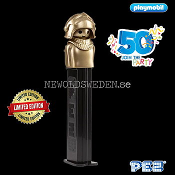 PEZ Dispenser PLAYMOBIL KNIGHT 50 YEARS 1974-2024 + Candy - LIMITED EDITION - PE09