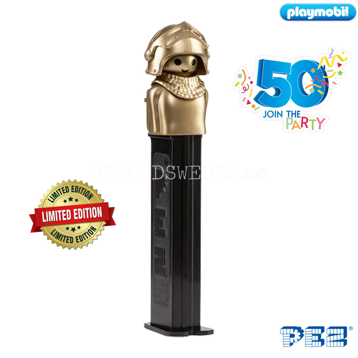 PEZ Dispenser PLAYMOBIL KNIGHT 50 YEARS 1974-2024 + Candy - LIMITED EDITION - PE09 - 5
