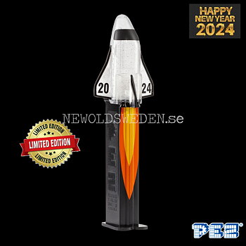 PEZ Dispenser EUROPEAN CARDED 2024 NEW YEAR'S CRYSTAL SPACE SHUTTLE + Candy - LIMITED EDITION - PE27
