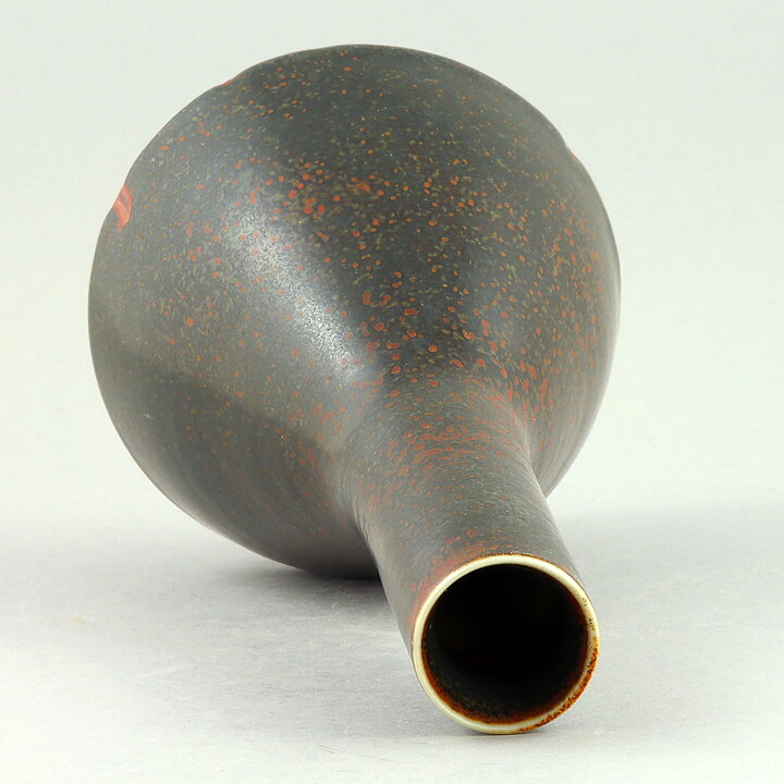 Carl-Harry Stålhane (1960s) Unique Brown Vase 24 cm