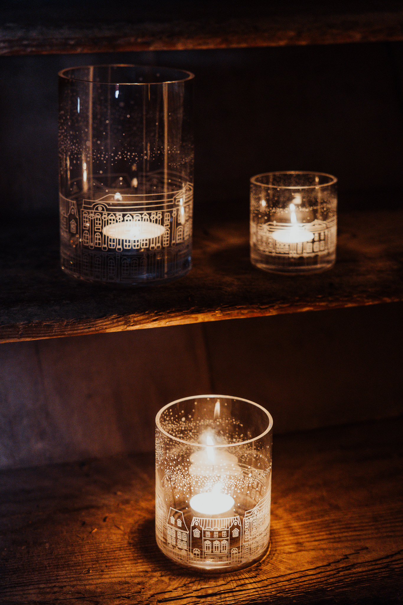 House - Candlestick - Lantern - Vase - 12x18 cm - Large - 2