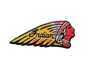 Indian MC-Biker Narrow Patch Stickerei Abzeichen (11x4,5 cm)
