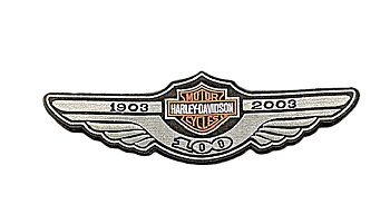 Harley Davidson Logo mit Flügeln Aufnäher (27x8 cm)