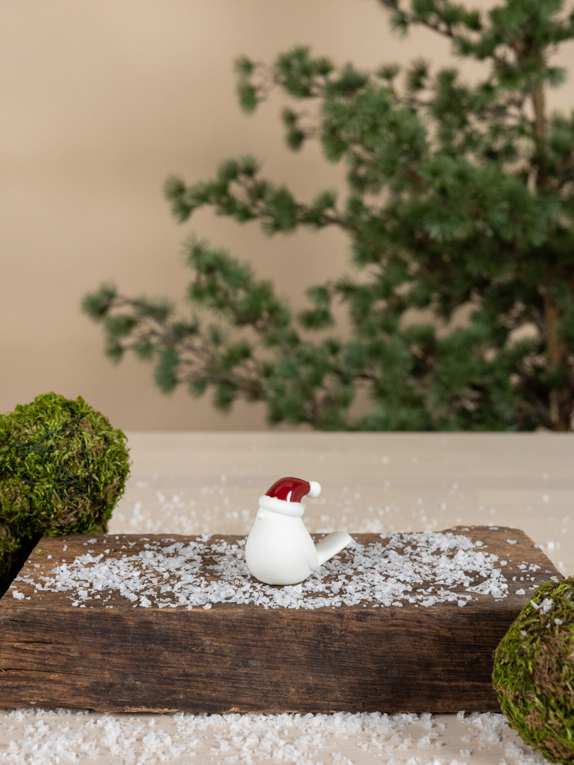 Elin - Fågel - Tomte - Röd - 5,5x3x5 cm - 5