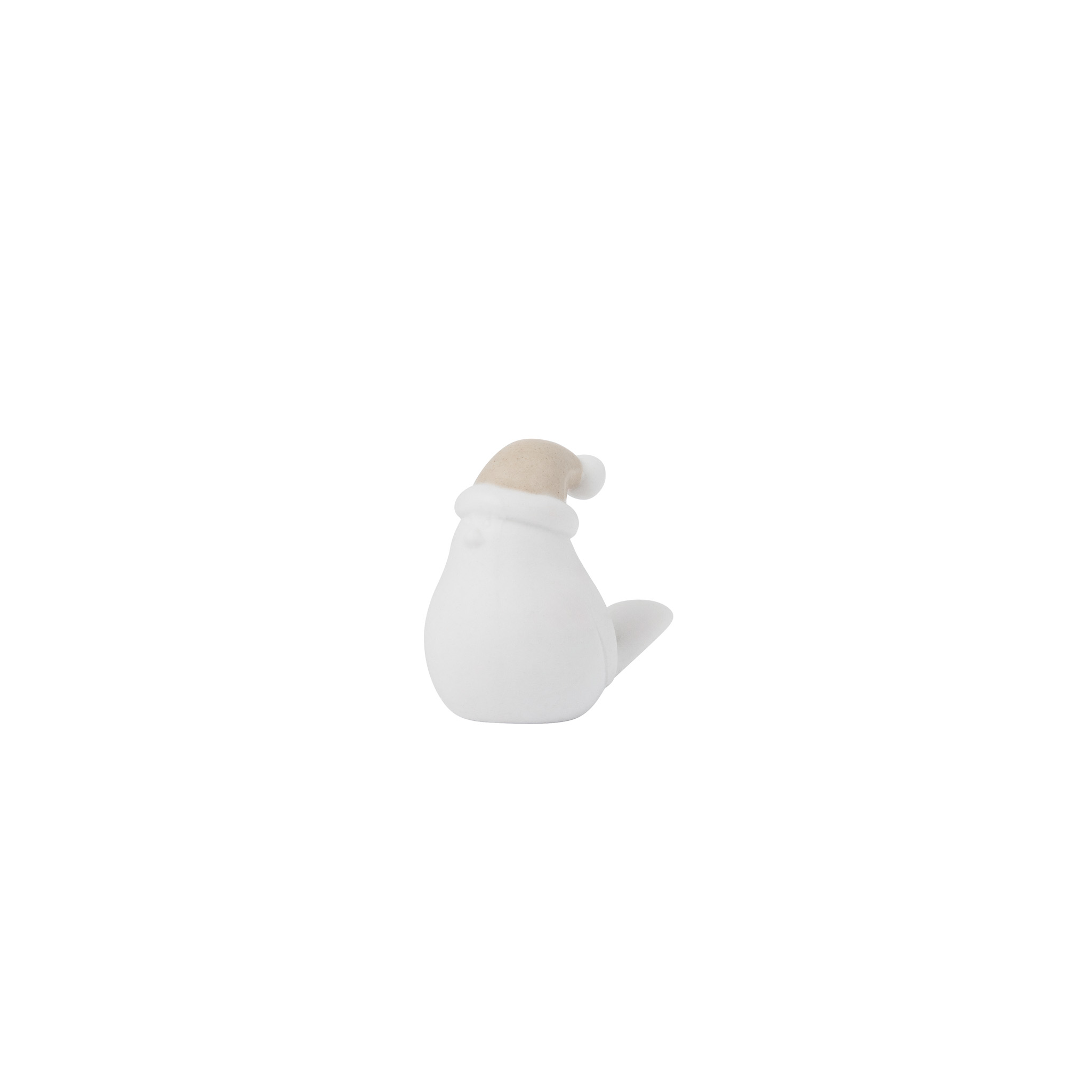 Elin - Fågel - Tomte - Beige - 5,5x3x5 cm - 5