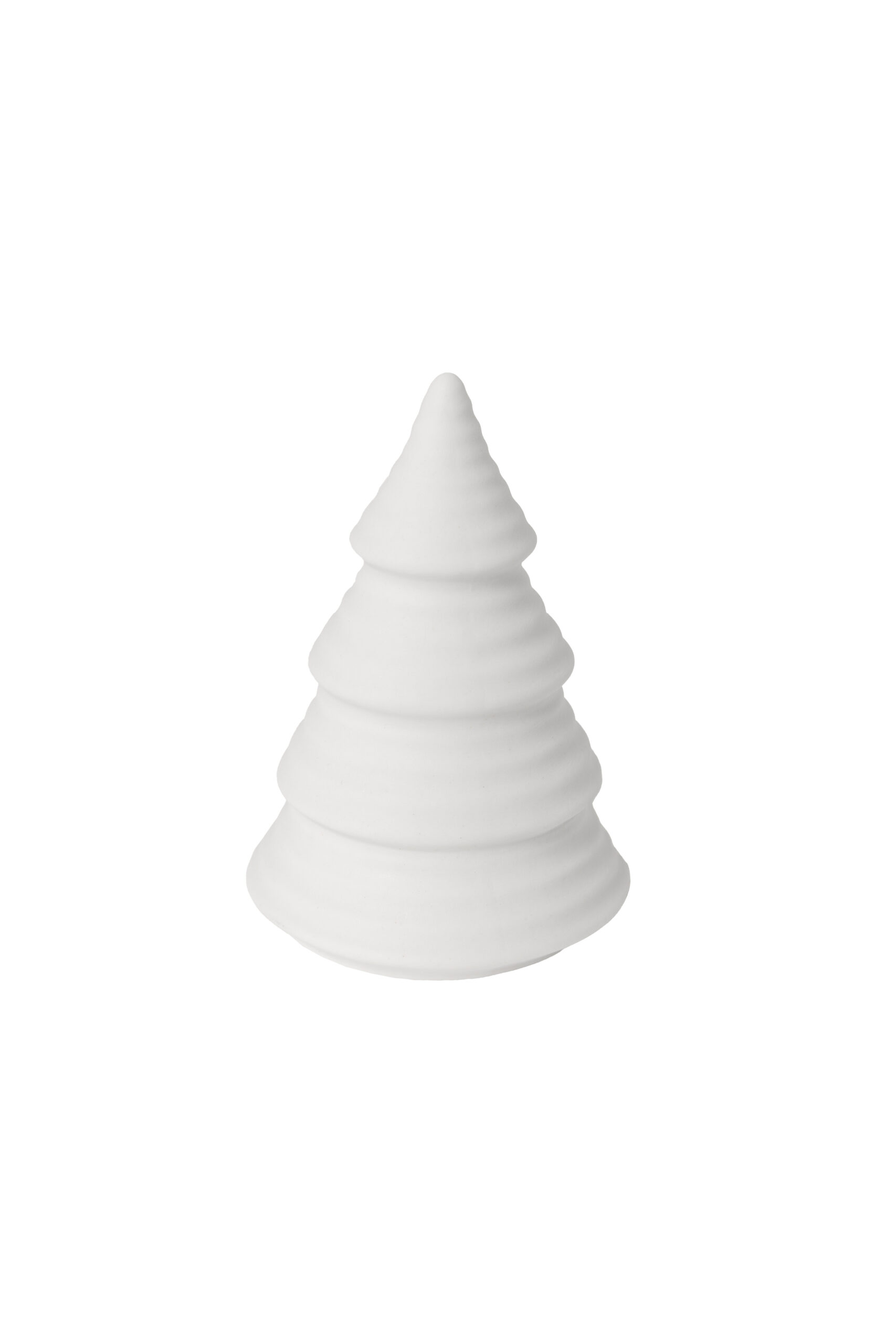 Skogshult - Gran - Julgran - Vit Keramik - 4x7 cm - 3