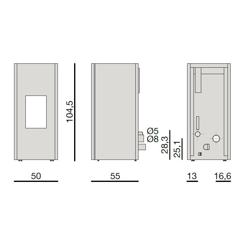 Pelletskamin MCZ Mako CORE 8kW - 5