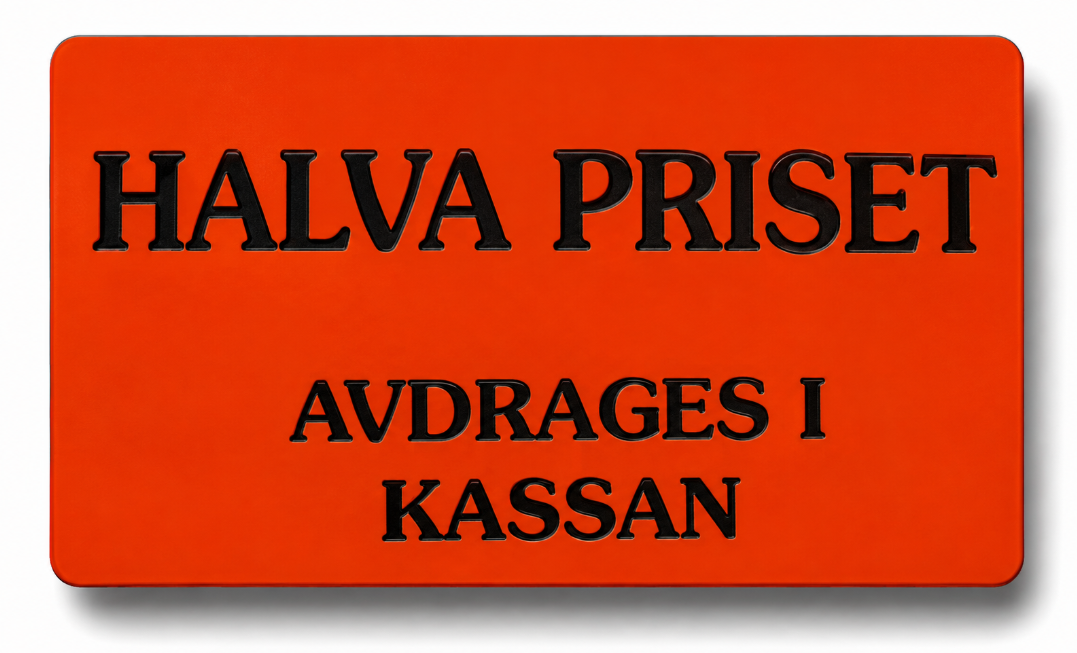 Etikett "HALVAPRISET" - 2