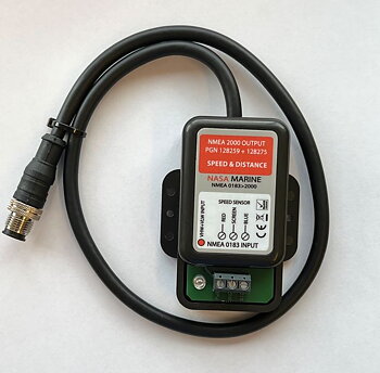 NASA NMEA 0183 till NMEA 2000 för logg-fart