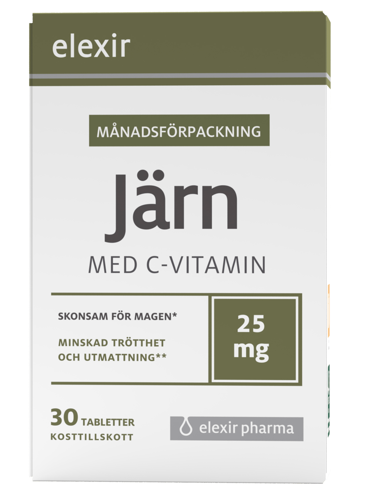 Elexir Pharma Järn med C-vitamin 30 tabletter