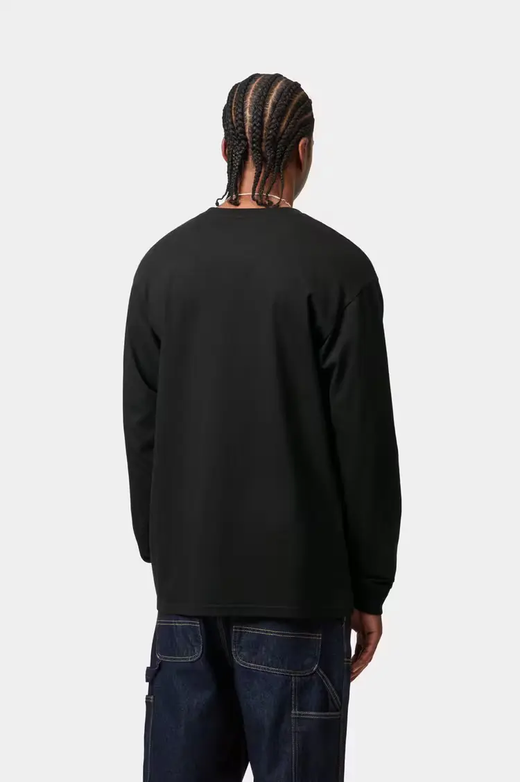Carhartt WIP Chase Långärmad T-shirt Black/Gold - 3