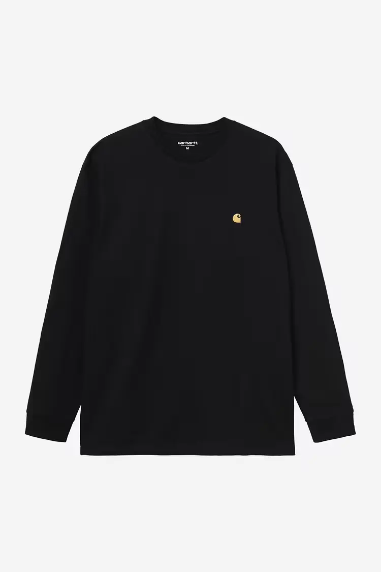 Carhartt WIP Chase Långärmad T-shirt Black/Gold